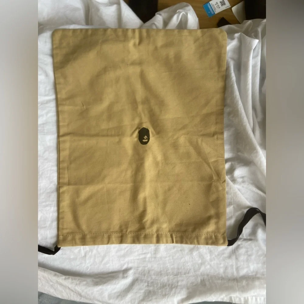 Bape Beige Color Ape Head Dust Bag